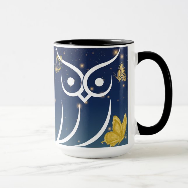 Schüssel und Schmetterlinge Tasse (Rechts)