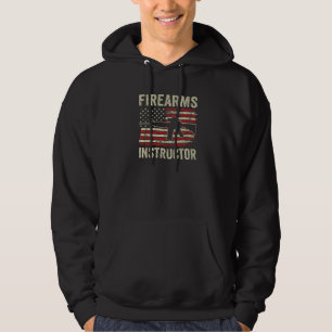 Schusswaffenausbilder Ar15 Gewehr Vintage USA-Fla Hoodie