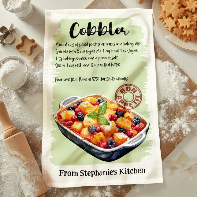 Schuster Rezept Personalisiert Geschirrtuch (Von Creator hochgeladen)