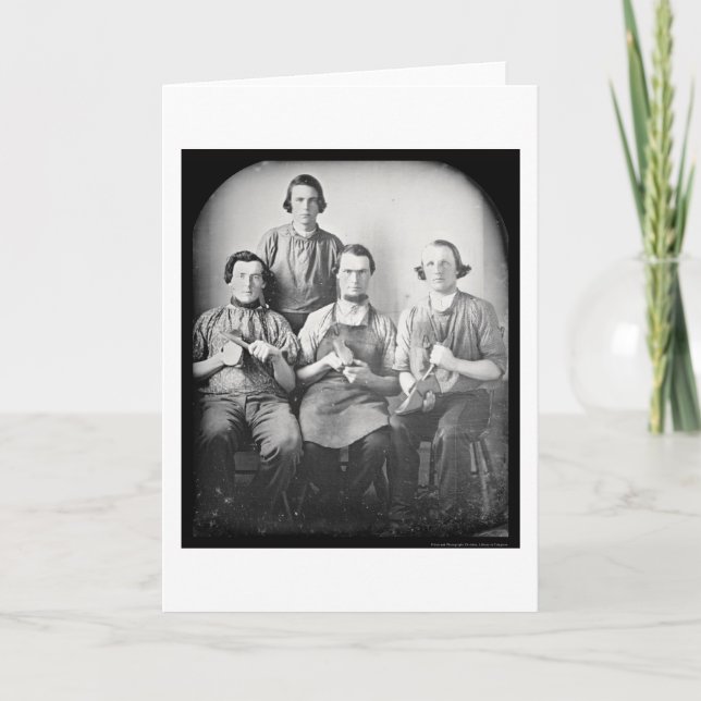 Schuster-SchuheDaguerreotype 1846 Karte (Vorderseite)