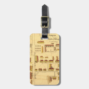 SCHÜTTEL-APPARATdorf-KARTE, 1849 Gepäckanhänger