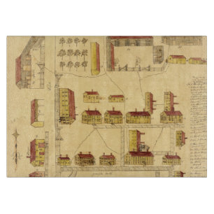 SCHÜTTEL-APPARATdorf-KARTE, 1849 Schneidebrett