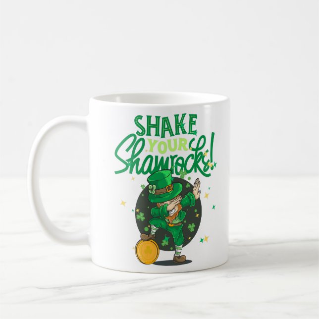 Schüttel dein Kleeblatt  Kaffeetasse (Links)