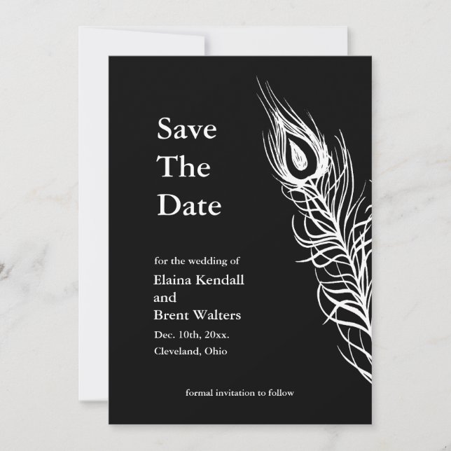 Schüttel deine Schwanzfedern - Save the Date (schw (Vorderseite)
