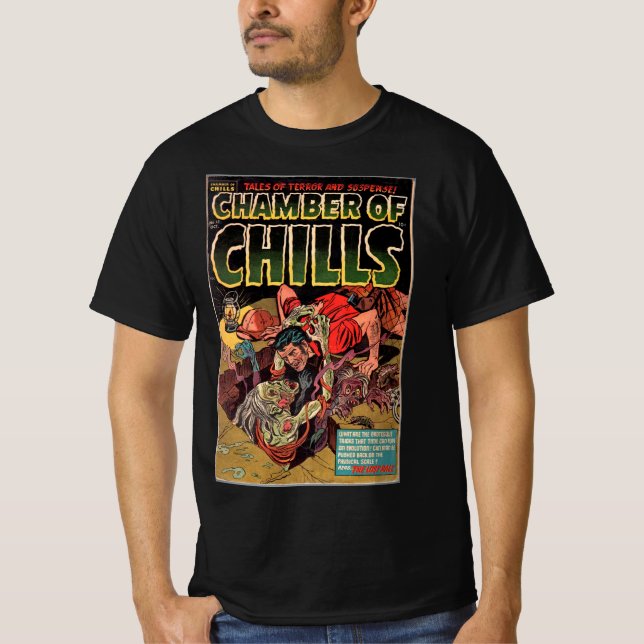 Schüttelkammer. Vintages Comic Buchcover T-Shirt (Vorderseite)