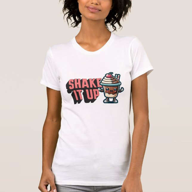 Schütteln Sie den Schokolade-Milchshake-Pub T-Shirt (Vorderseite)