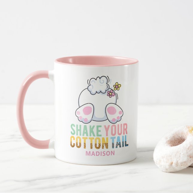 Schütteln Sie Ihren Cotton-Schwanz Niedlich Osterb Tasse (Mit Donut)