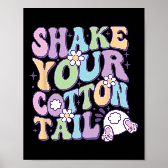 Schütteln Sie Ihren Cotton Schwanz Niedlich Ostern Poster (Vorne)