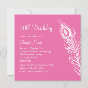 Schütteln Sie Ihren Schwanz Feathers Birthday Invi Einladung