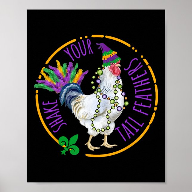 Schütteln Sie Ihren Schwanz Feathers Niedlich Chic Poster (Vorne)