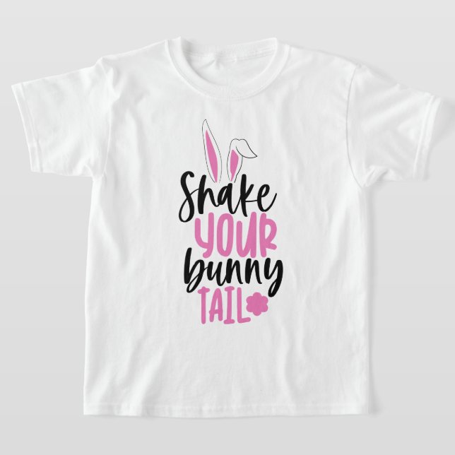 Schütteln Sie Ihren sonnigen Schwanz Girls' Osterf T-Shirt (Ablage )