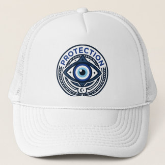 Schutz Böser Blick Grafik Baseball Trucker Mütze