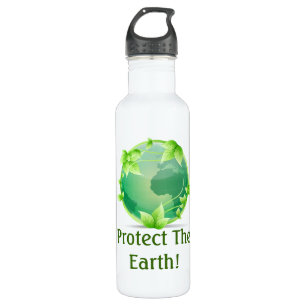 Schutz der Erde Trinkflasche
