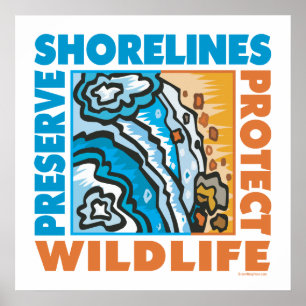 . Schutz der Küste Poster