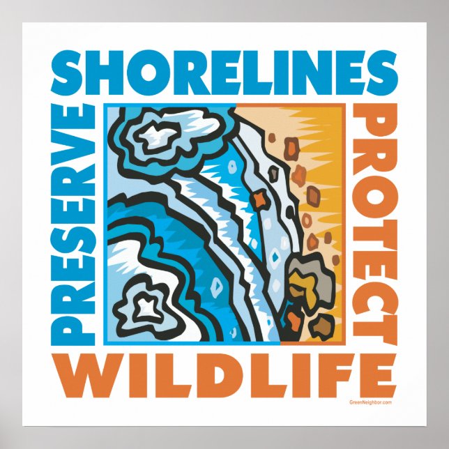 . Schutz der Küste Poster (Vorne)