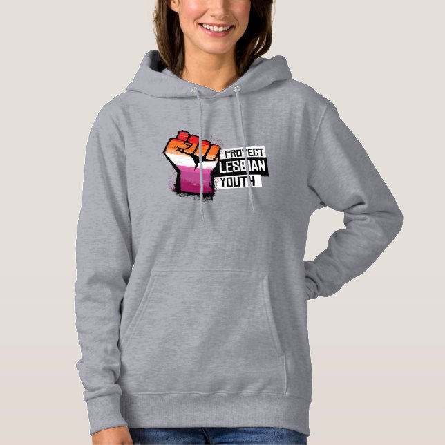 Schutz der lesbischen Jugend Hoodie (Vorderseite)