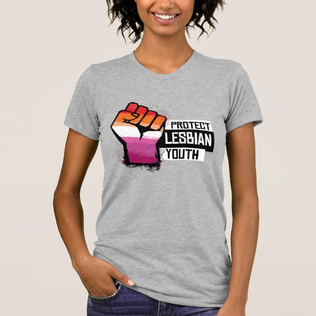 Schutz der lesbischen Jugend T-Shirt (Vorderseite)