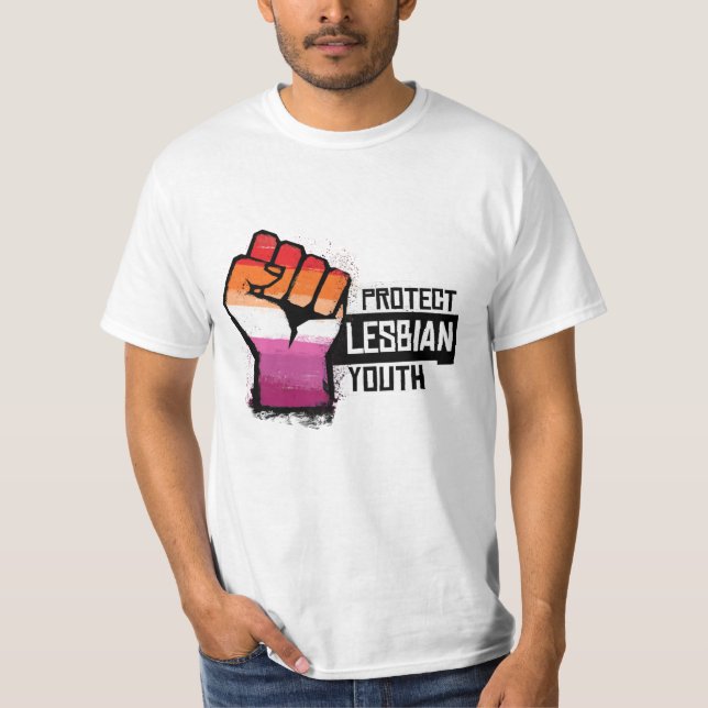 Schutz der lesbischen Jugend T-Shirt (Vorderseite)