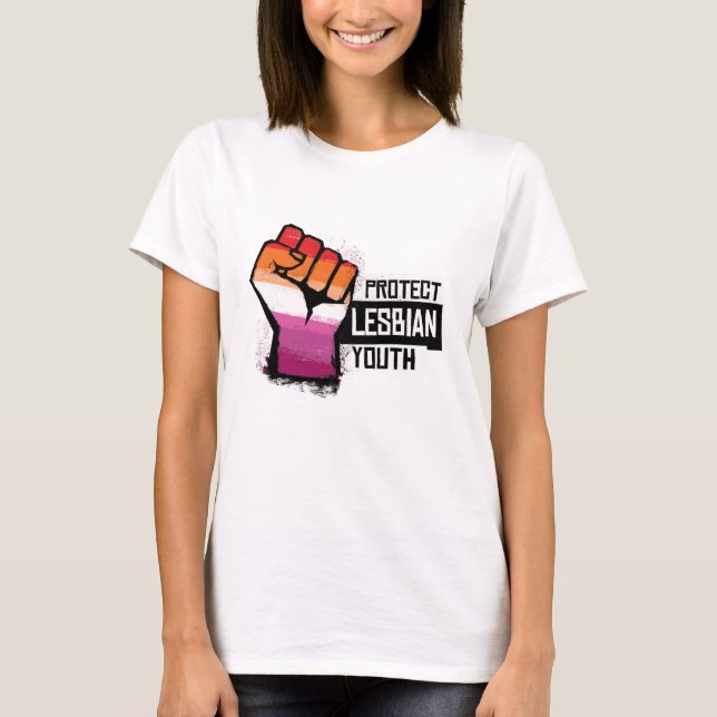 Schutz der lesbischen Jugend T-Shirt (Vorderseite)