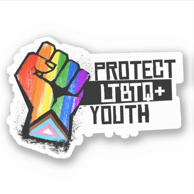 Schutz der LGBTQ+-Jugend Aufkleber (Vorderseite)