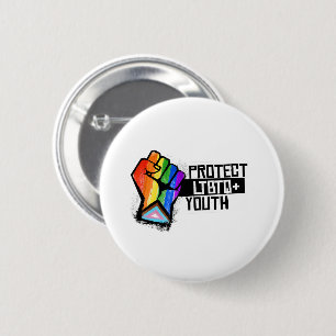 Schutz der LGBTQ-Jugend Button