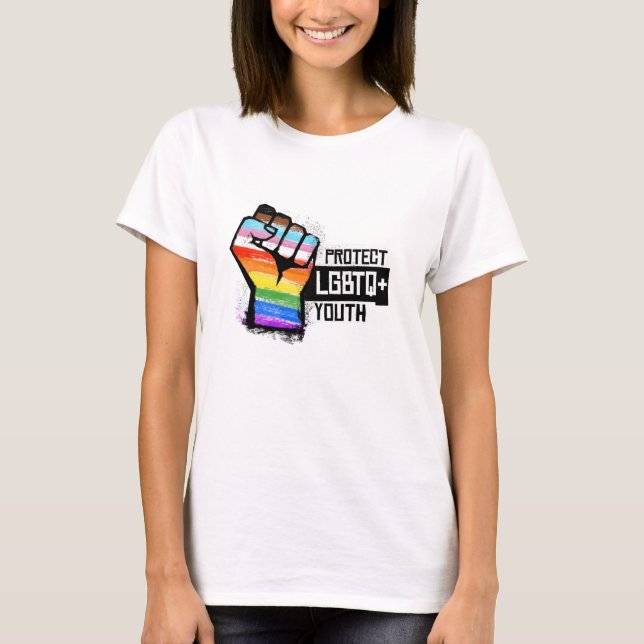 Schutz der LGBTQ-Jugend T-Shirt (Vorderseite)