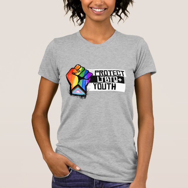 Schutz der LGBTQ-Jugend T-Shirt (Vorderseite)