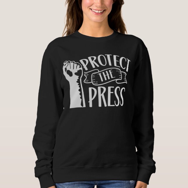 Schutz der Pressefreiheit Sweatshirt (Vorderseite)