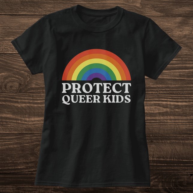 Schutz der Queen Kids-Rainbow-Pricing-Anweisung T-Shirt (Von Creator hochgeladen)