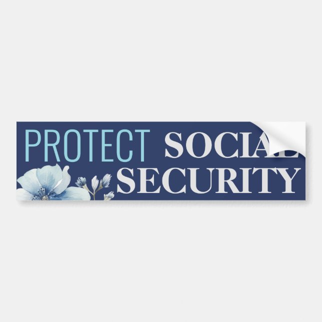 Schutz der Sozialversicherung gegen Trump Trumps Autoaufkleber (Vorne)