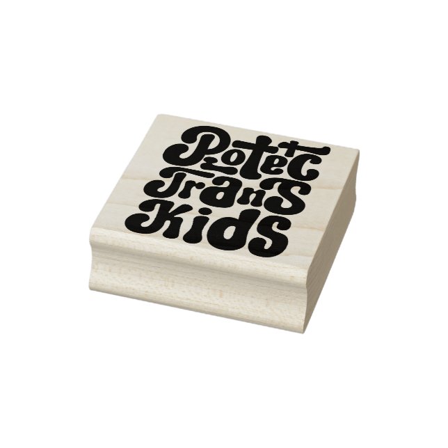 Schutz der Trans Kids-Briefmarke Gummistempel (Stempel)