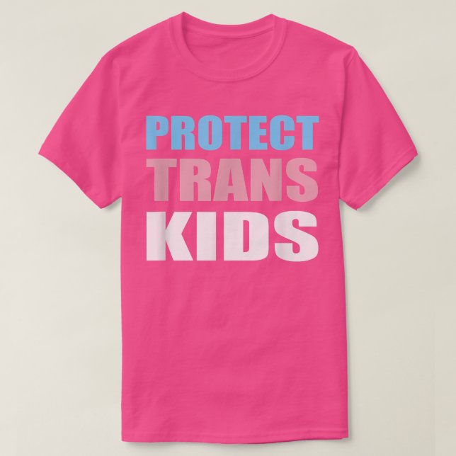 Schutz der Trans Kids gegen LGBTQ Gay Transgender  T-Shirt (Design vorne)