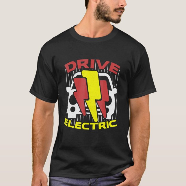 Schutz der Umwelt von Elektrofahrzeugen durch den  T-Shirt (Vorderseite)