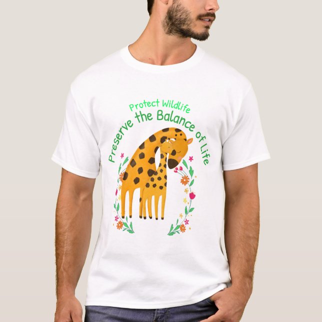 Schutz der wild lebenden Tiere und Pflanzen T-Shirt (Vorderseite)