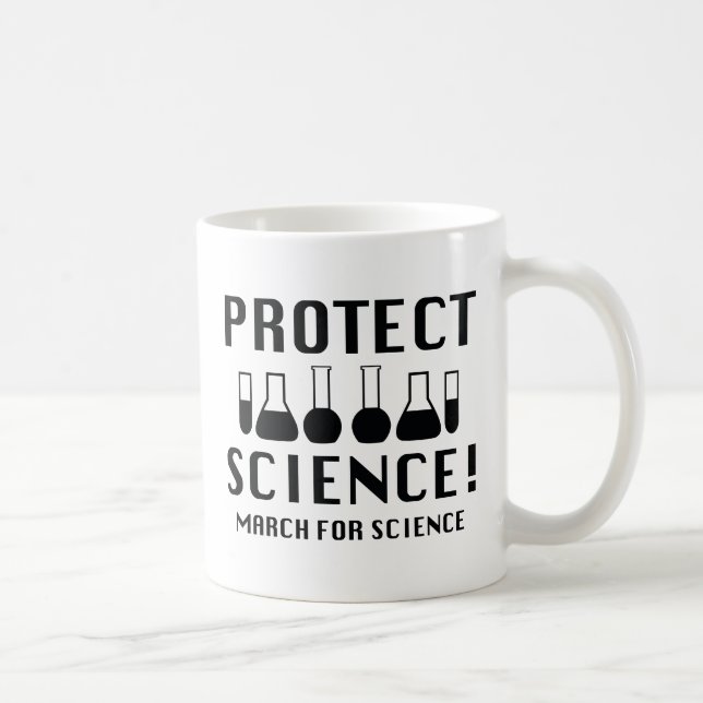 Schutz der Wissenschaft Kaffeetasse (Rechts)
