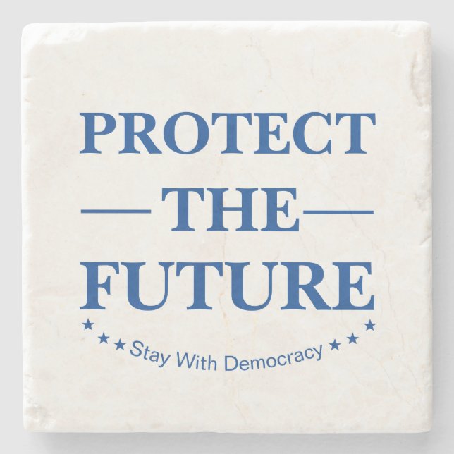 Schutz der Zukunft Steinuntersetzer (Vorderseite)