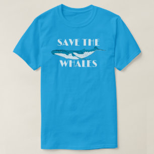 Schutz des Blauen Whales T-Shirt