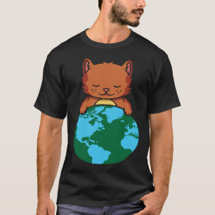 Schutz des Cat Protect Planet on Earth Day T-Shirt