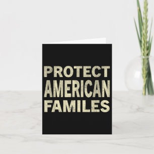 Schutz des Gedenktages amerikanischer Familien Karte