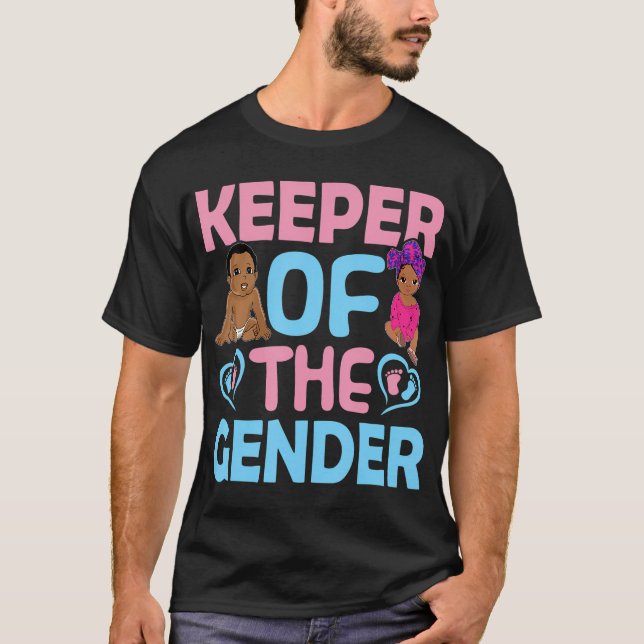 Schutz des Geschlechts Party Gender Reveal Anno T-Shirt (Vorderseite)