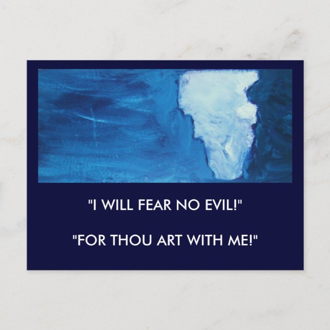 SCHUTZ DES GOTTES (ISAIAH 41) POSTKARTE (Vorderseite)