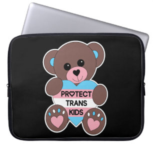 Schutz des Teddy-Bären Trans Kids Prilag Laptopschutzhülle