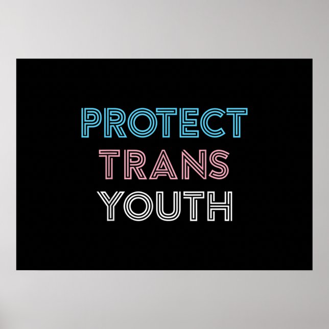 Schutz des Trans Youth Transgender LGBT Prix Poster (Vorne)