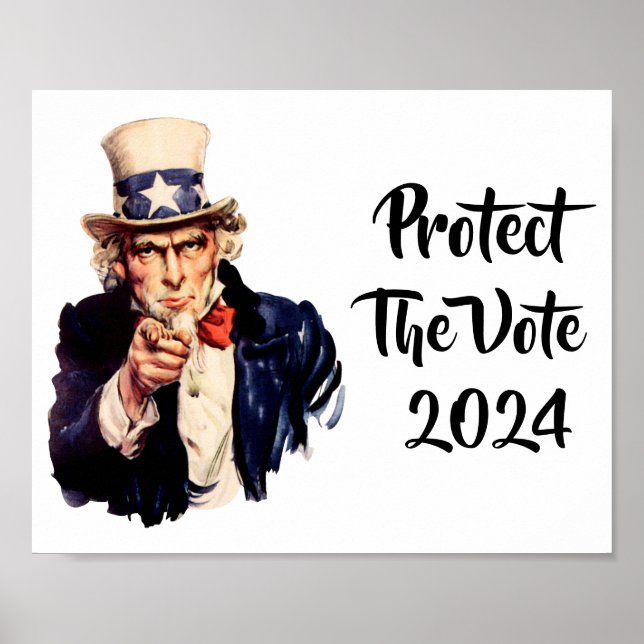 Schutz des Vote 2024 Poster (Vorne)