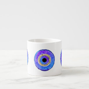 Schutz durch das Böse Auge in Blau Espressotasse