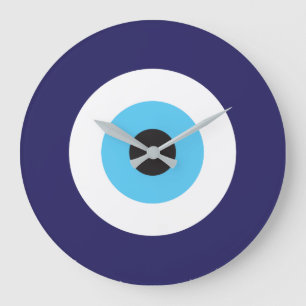 Schutz from Evil Eye Clock Große Wanduhr