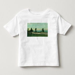 Schutz-Haus, Flaggen-Personal-Ansicht beim Kleinkind T-shirt