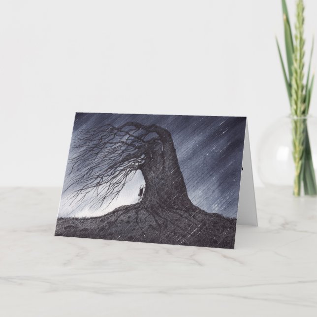 Schutz in der Sturmkarte Karte (Vorderseite)