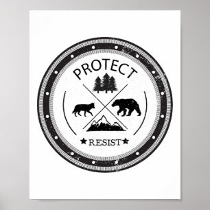 Schutz - Schutz von Nationalparks und Waldservice Poster