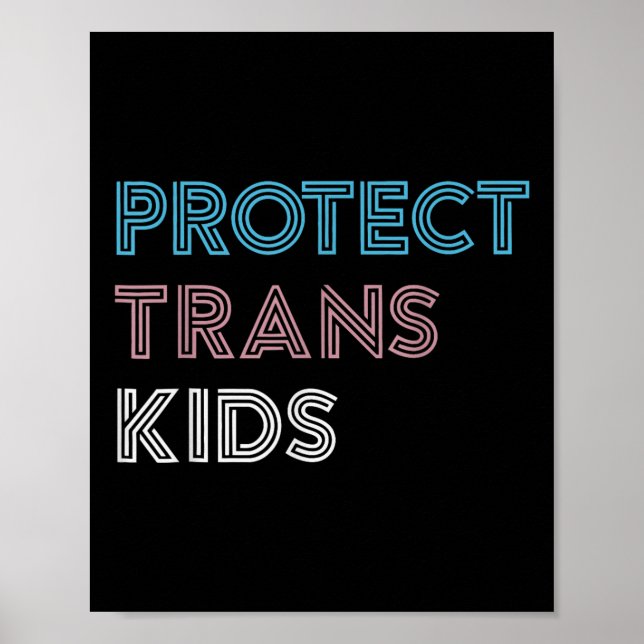 Schutz Trans Kids Liebe ist Liebe Gays Transgend Poster (Vorne)
